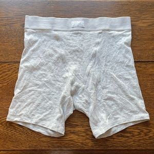 SKIMS Boyfriend Boxers Light Heather Grey Size XXS NWT